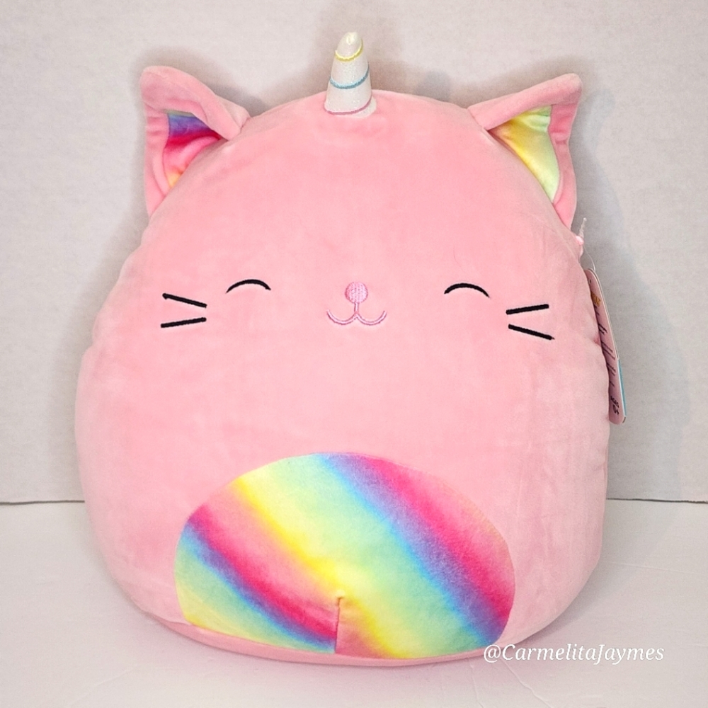 SABRINA 🦄 Light Pink Rainbow Caticorn 2019 Original Squishmallow ☆》NWT《☆